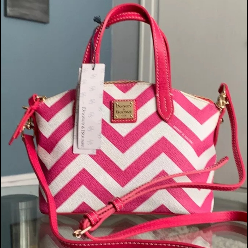 Dooney & Bourke Ruby Fuchsia Leather Satchel NWT